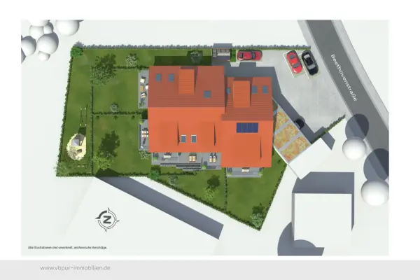 Lageplander Immobilien: Stilvoll Wohnen: 3 Zimmer mit Balkon und Blick ins Grüne (Foto)