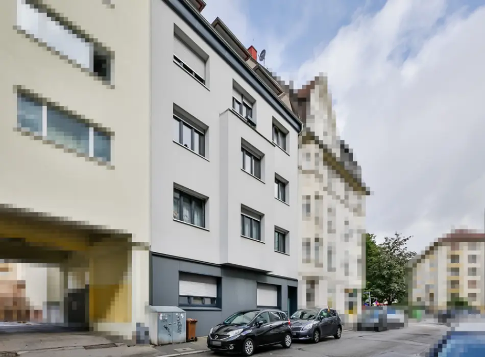 Frontansichtder Immobilien: Einzigartiges Investment in der Nordstadt - Sorgenfreie Investition dank hohem Sanierungsstandard! (Titelbild)