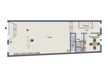 Grundrissder Immobilien: Ladenlokal in 1-A Lage von Bretten!! (Grundriss)