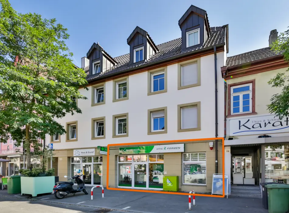 Straßenansicht der Immobilie: Ladenlokal in 1-A Lage von Bretten!! (Foto)