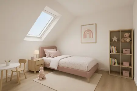 Impression Kinderzimmer  der Immobilie: Wohnen mit Weitblick – Galerie-Wohnung mit Neubauflair (Titelbild)