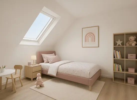 Impression Kinderzimmer  der Immobilie: Wohnen mit Weitblick – Galerie-Wohnung mit Neubauflair (Titelbild)