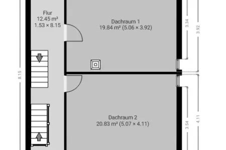 Dachgeschoss der Immobilie: Ein Haus mit Geschichte – charmante Doppelhaushälfte im Herzen von Wiernsheim! (Grundriss)