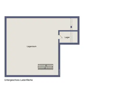 Grundriss UG visualisiertder Immobilien: Vielseitige Gewerbeeinheit in Toplage der Karlsruher Weststadt (Grundriss)