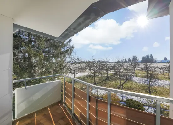 Balkon mit Aussichtder Immobilien: 2-Zi.-ETW in ruhiger Lage - MIT VIEL GRÜN DRUM HERUM! (Foto)
