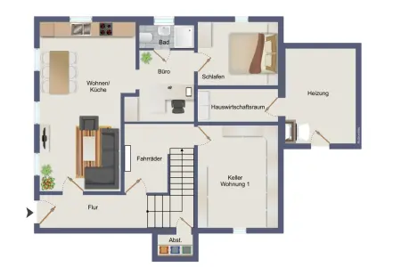 Grundriss Kraftstr. 6 - EGder Immobilien: Kapitalanleger aufgepasst: Jetzt zugreifen! (Grundriss)