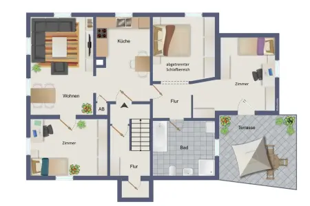 Grundriss Kraftstr. 6 - OGder Immobilien: Kapitalanleger aufgepasst: Jetzt zugreifen! (Grundriss)