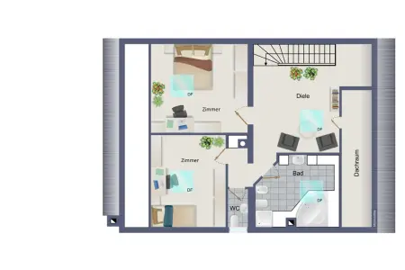 Grundriss Gartenstr. 3 - DGder Immobilien: Kapitalanleger aufgepasst: Jetzt zugreifen! (Grundriss)