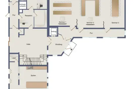 EG_Anbau der Immobilie: Charmantes 4* Sterne - Hotel mit Wellnessbereich und Tagungsräumen (Grundriss)