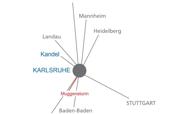 Karte Muggensturm