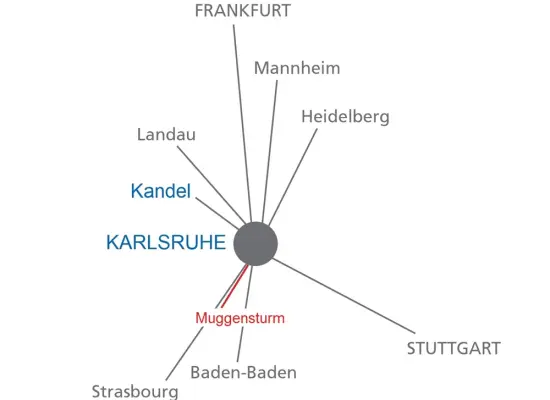 Karte Muggensturmder Immobilien: Doppelhaus oder Einfamilienhaus? Hier findet Ihr Wohntraum einen Platz. (Foto)