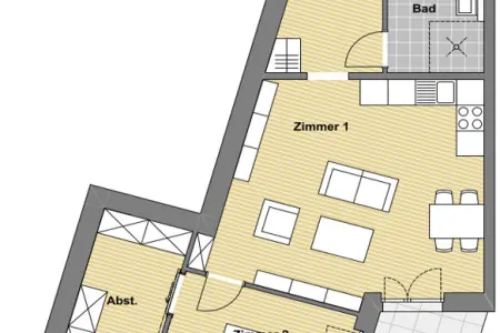 Einheit Nr. 106 der Immobilien: Barrierefreies und modernes Wohnen im Schnellermühlen Quartier (Grundriss)