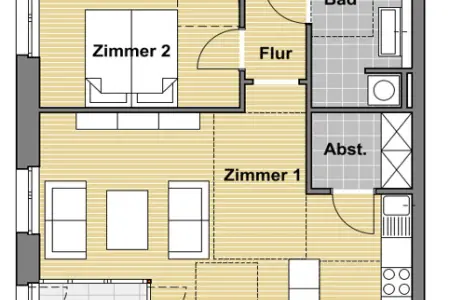 Einheit Nr. 406 der Immobilie: Barrierefreies Wohnen im Schnellermühlen Quartier (Grundriss)