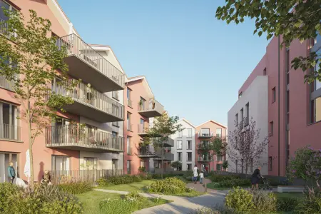 Visualisiuerung Schnellermühlen Quartier  der Immobilie: Barrierefreies Wohnen im Schnellermühlen Quartier (Titelbild)