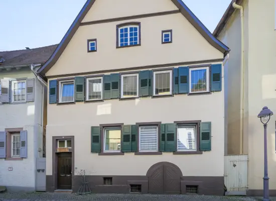 Straßenansichtder Immobilien: Wohnen mit Geschichte: Denkmalgeschütztes Zweifamilienhaus (Foto)