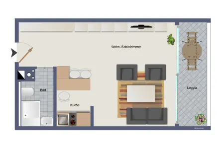 106171.Grundrissder Immobilien: Investieren mit Perspektive – Lichtdurchflutete 1-Zimmer-Perle (Grundriss)
