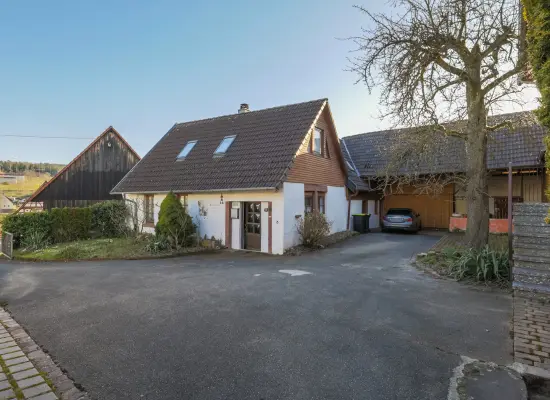 Die alte Schmiede/Hofbereichder Immobilien: Anwesen mit großem Wohnhaus und historischem Nebengebäude (Foto)