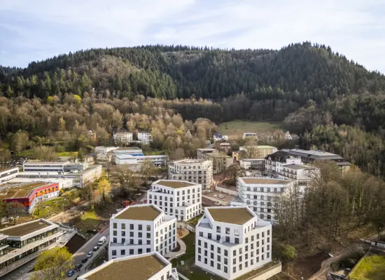 Luftbild der Immobilien: Am Tannenhof – Stilvolle Neubauwohnung in naturnaher Lage (Foto)