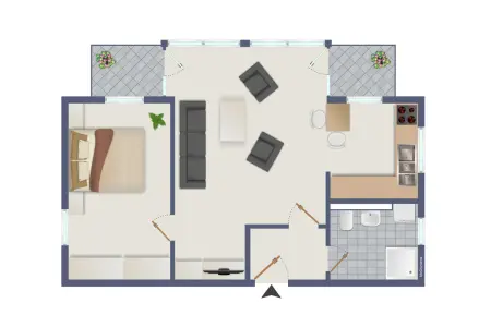 Grundriss visualisiert