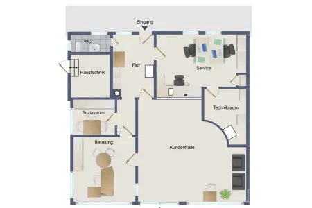 Grundrissder Immobilien: Ihr neuer Arbeitsplatz mit Wohlfühlcharakter! (Grundriss)