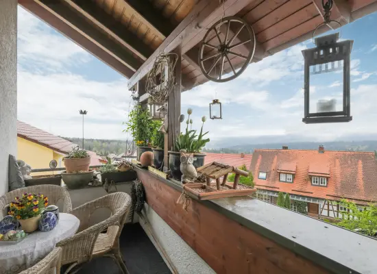 Balkon der Immobilie: Attraktive 1-Zi.-ETW - Ruhiges Wohnen unter dem Dach (Foto)