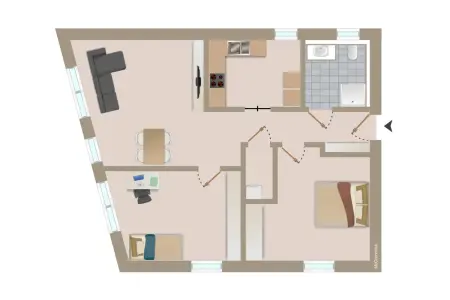 Einheit Nr. 4 der Immobilien: „Ein Zuhause für jedes Alter – barrierearm & stilvoll“ (Grundriss)