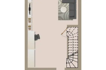 Untergeschossder Immobilien: „Wohnen im Rhythmus der Zeit – Reihenhaus mit smartem Raumkonzept und Garten“ (Grundriss)