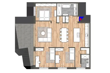 WE 03der Immobilien: Wohnen mit Garten: Ihr neues Zuhause zum Ankommen und Wohlfühlen (Grundriss)