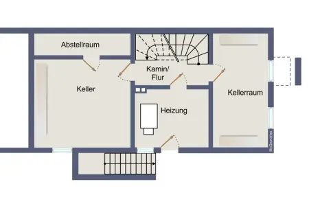 Kellergeschoss der Immobilie: Zuhause im Glück
Doppelhaushälfte für die Familie! (Grundriss)