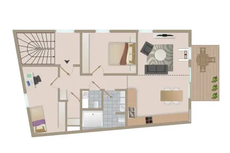 Einheit Nr. 1 der Immobilien: Schlüsselfertiges Dreifamilienhaus mit Zukunft – klare Architektur, flexibel nutzbar (Grundriss)