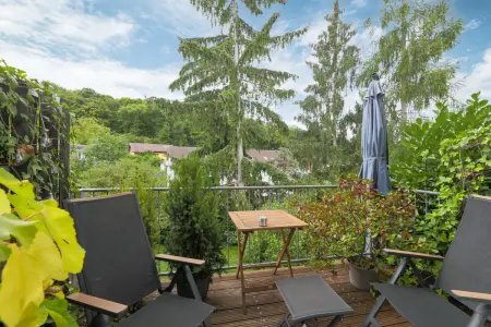 Balkon EG der Immobilie: Moderne Doppelhaushälfte (Foto)