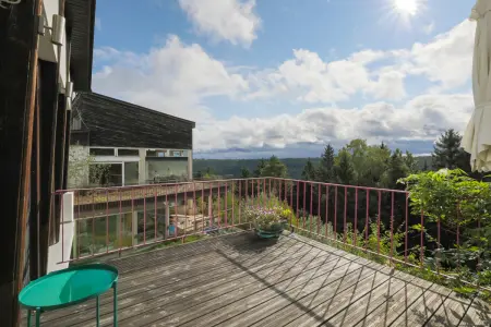 Balkon OG der Immobilie: Modernes Einfamilienhaus in ruhiger, naturnaher Lage mit Panoramablick! (Foto)