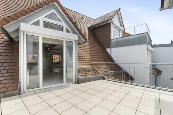 Terrasse und Balkon Wohnung Mittelstr. 10  der Immobilie: Sichern Sie Ihre Zukunft!
Gewerbliche und wohnwirtschaftliche Gebäudemixtur im Herzen von Durlach (Foto)