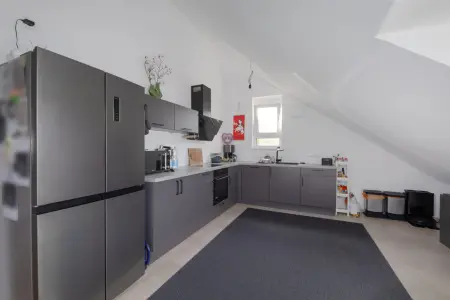Küche der Immobilie: Ihr neues Zuhause: stilvolle 3,5-Zimmer-Wohnung mit Balkon und toller Aufteilung in KfW-55-Haus (Foto)