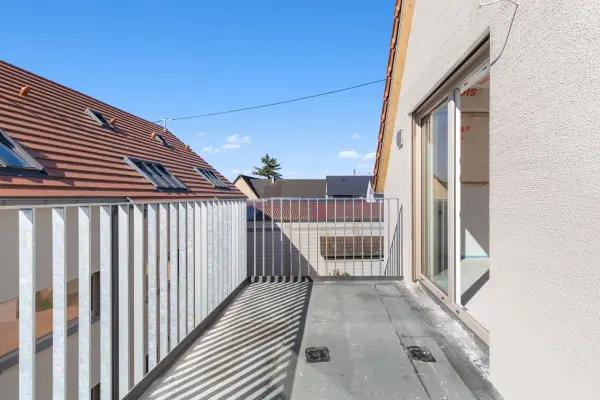 Balkon vom Neubauprojekt Winzer Ensemble in Freckenfeld