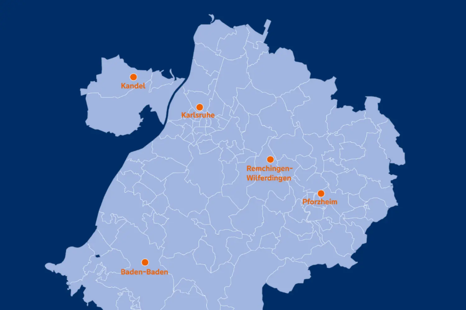 Veränderungen in der Gebietsaufteilung KA/ BAD